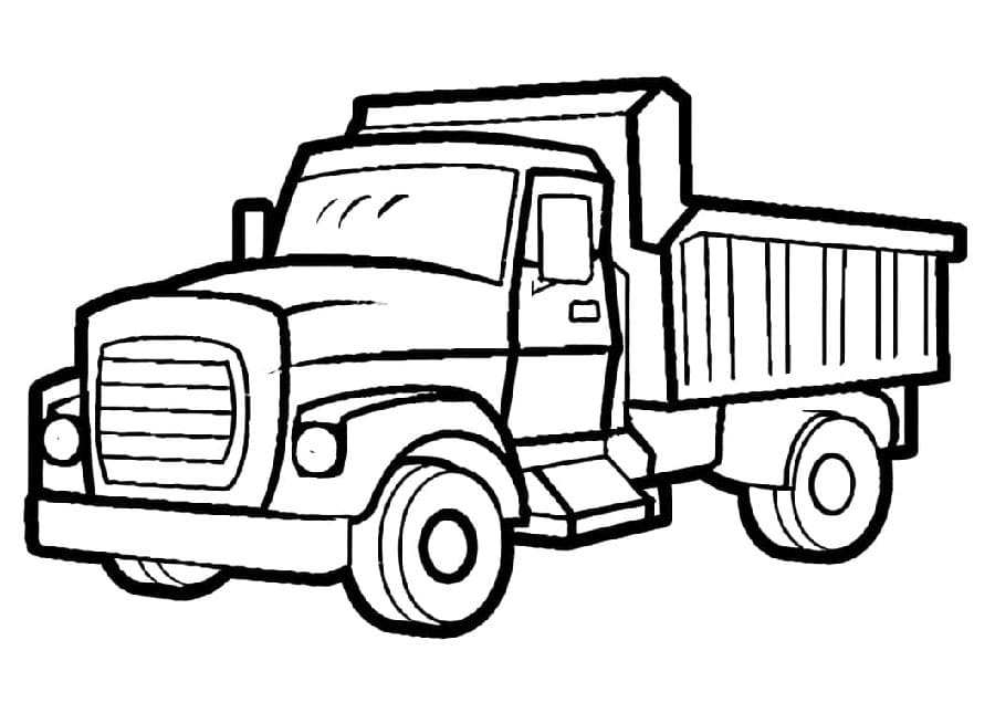 Vrachtwagen afdrukbare afbeelding