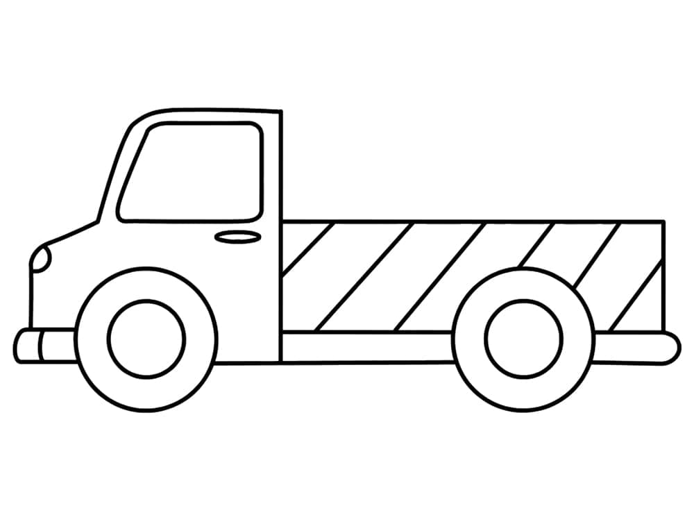 Vrachtwagen gratis printbaar