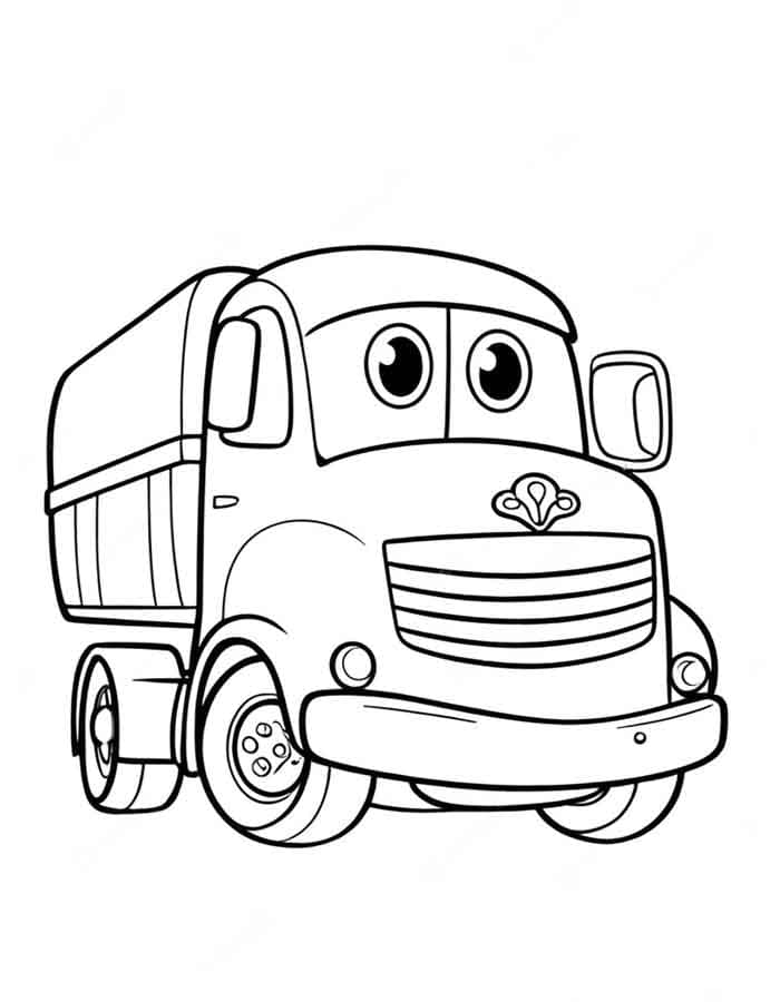 Vrachtwagen voor kinderen van 6 jaar