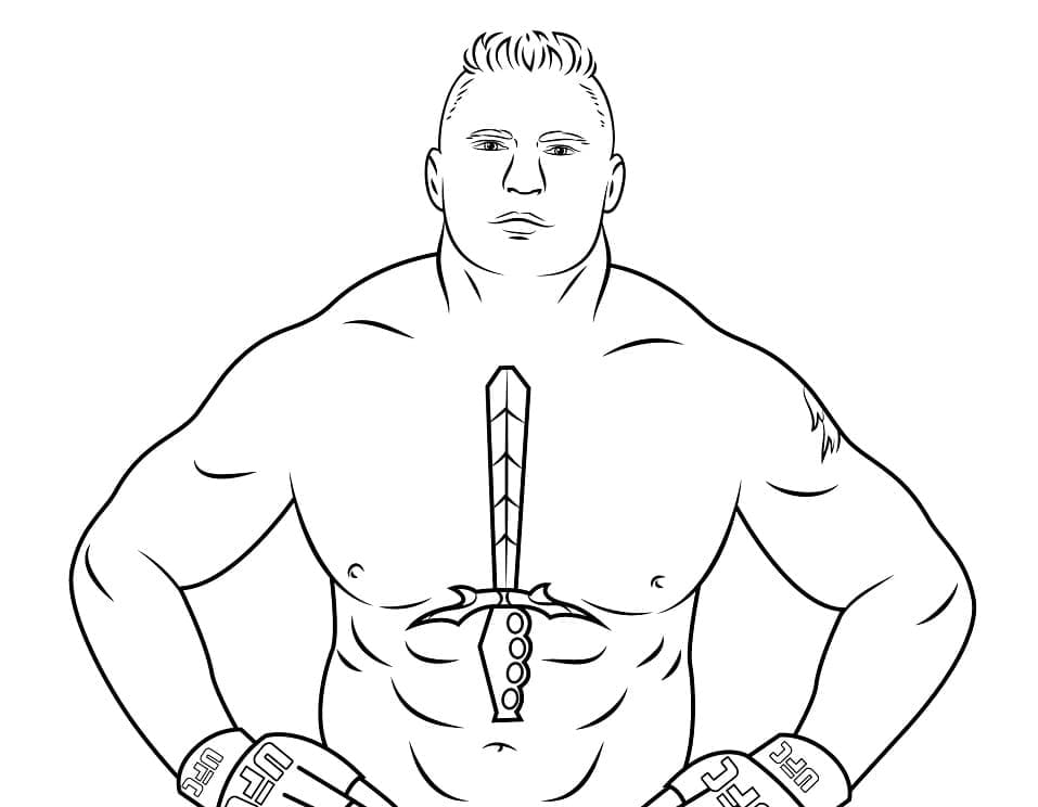 WWE kosteloos kleurplaat