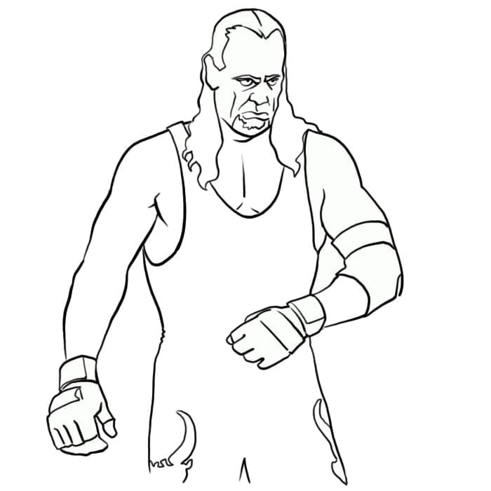 WWE voor kinderen van 2 jaar kleurplaat