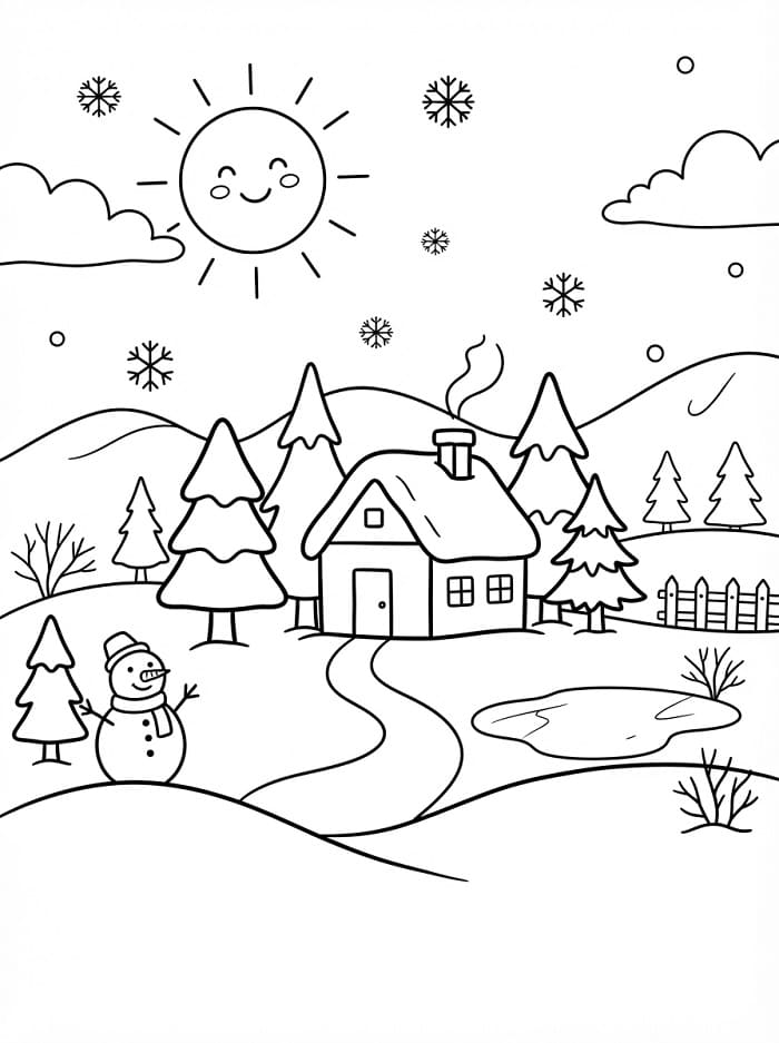 Winter scène