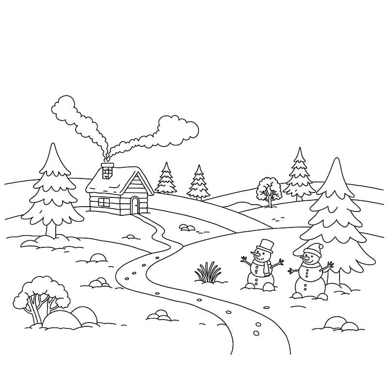 Winter voor kinderen van 5 jaar