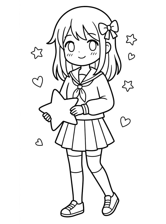 Wonderlijke Anime Meisje