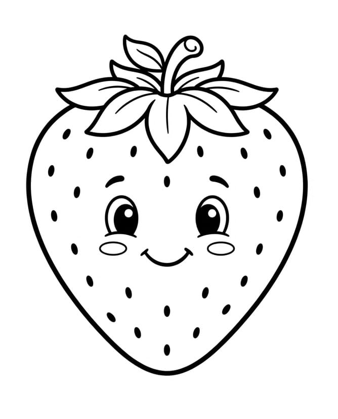 Zeer schattige aardbei