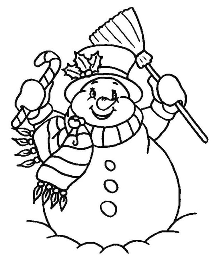 Aandoenlijke sneeuwpop