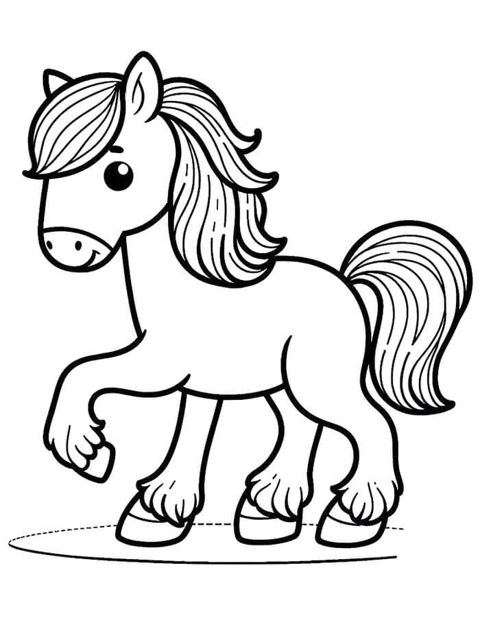 Afdrukbaar Gratis Paard