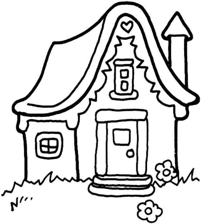 Afdrukbaar gratis huis