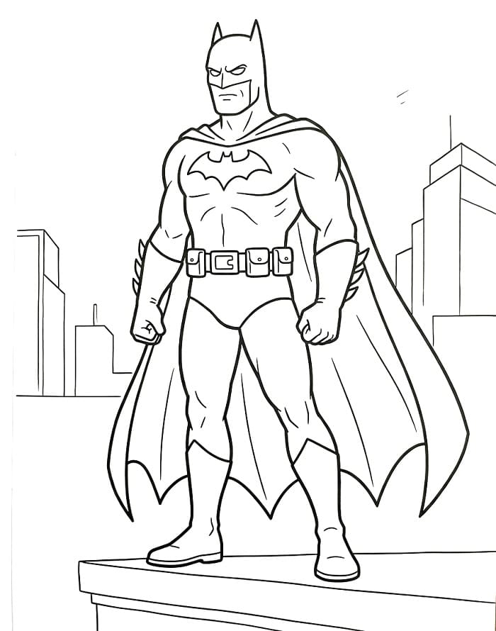 Batman kleurplaat