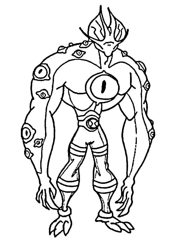 Afdrukbare Ben 10 Illustratie