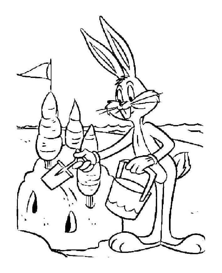 Afdrukbare Bugs Bunny Illustratie