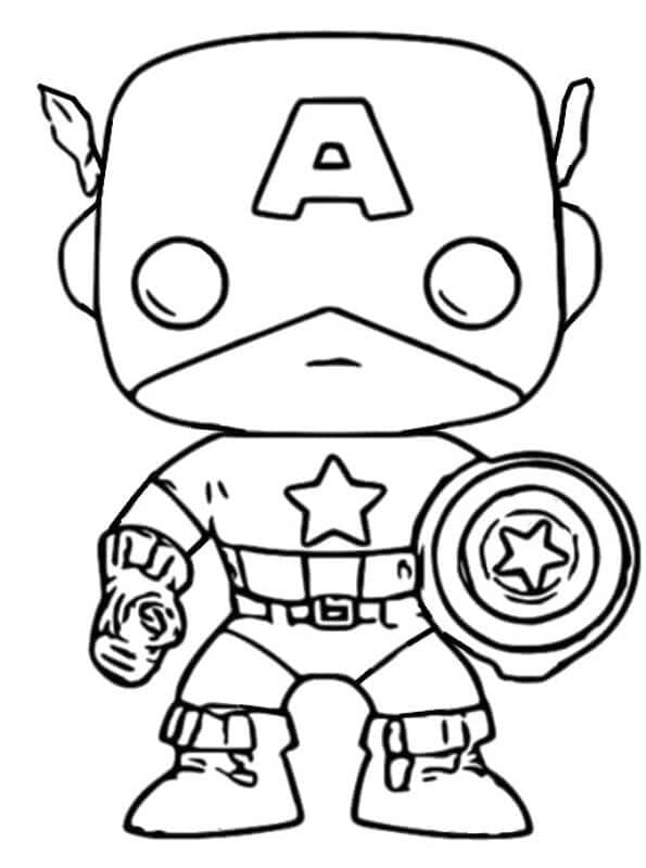 Afdrukbare Captain America afbeelding