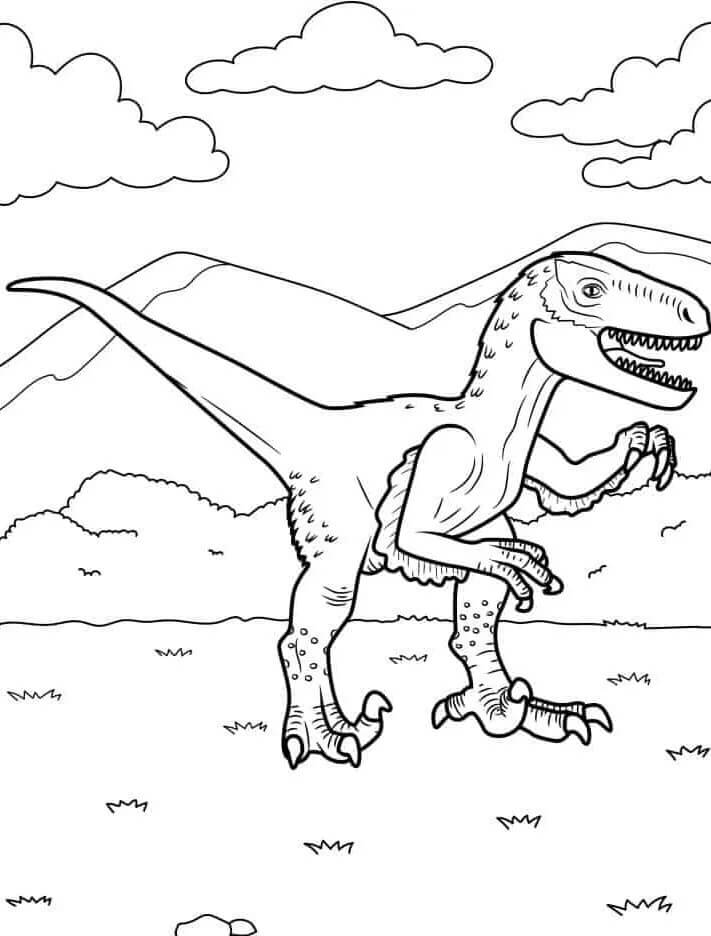 Afdrukbare Dinosaurus Illustratie