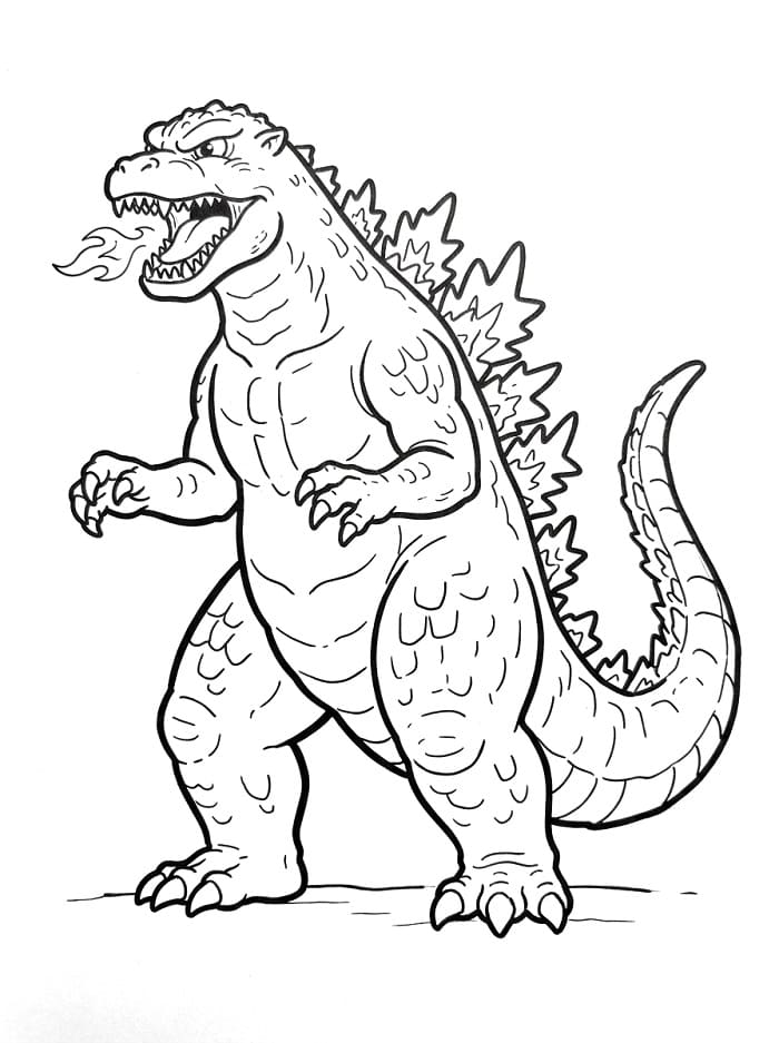Afdrukbare Godzilla
