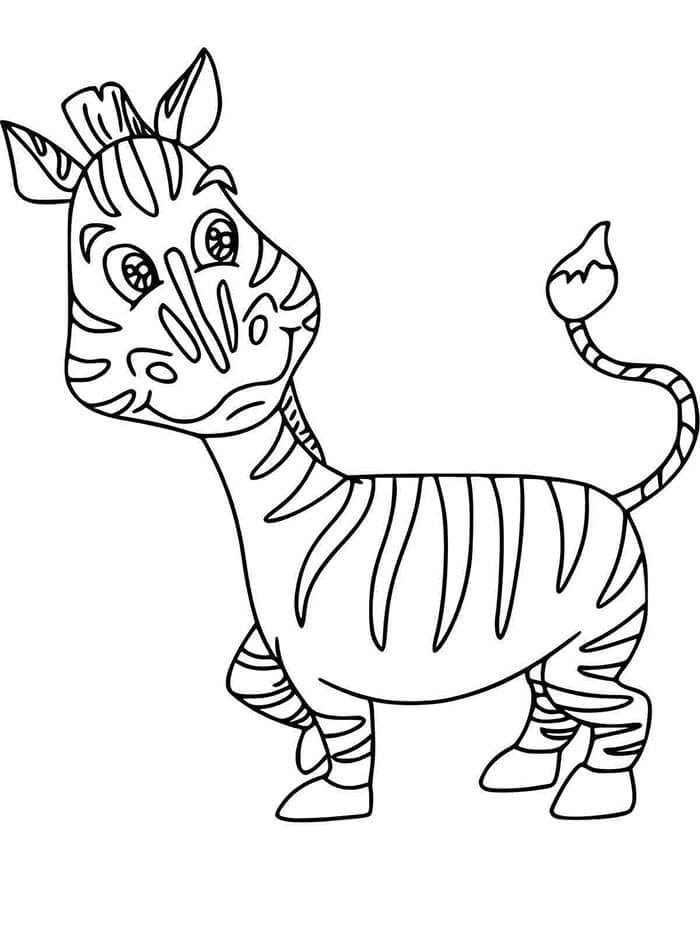 Afdrukbare Gratis Zebra