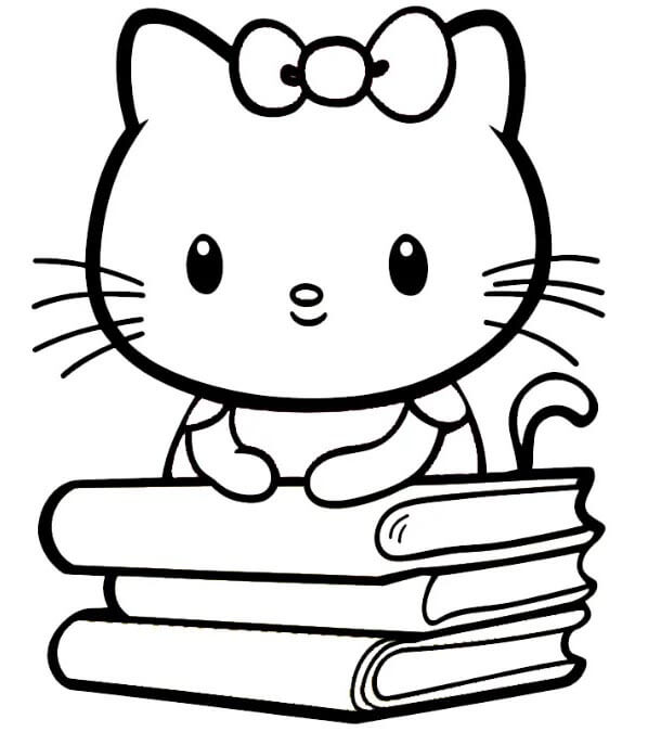 Afdrukbare Hello Kitty Illustratie