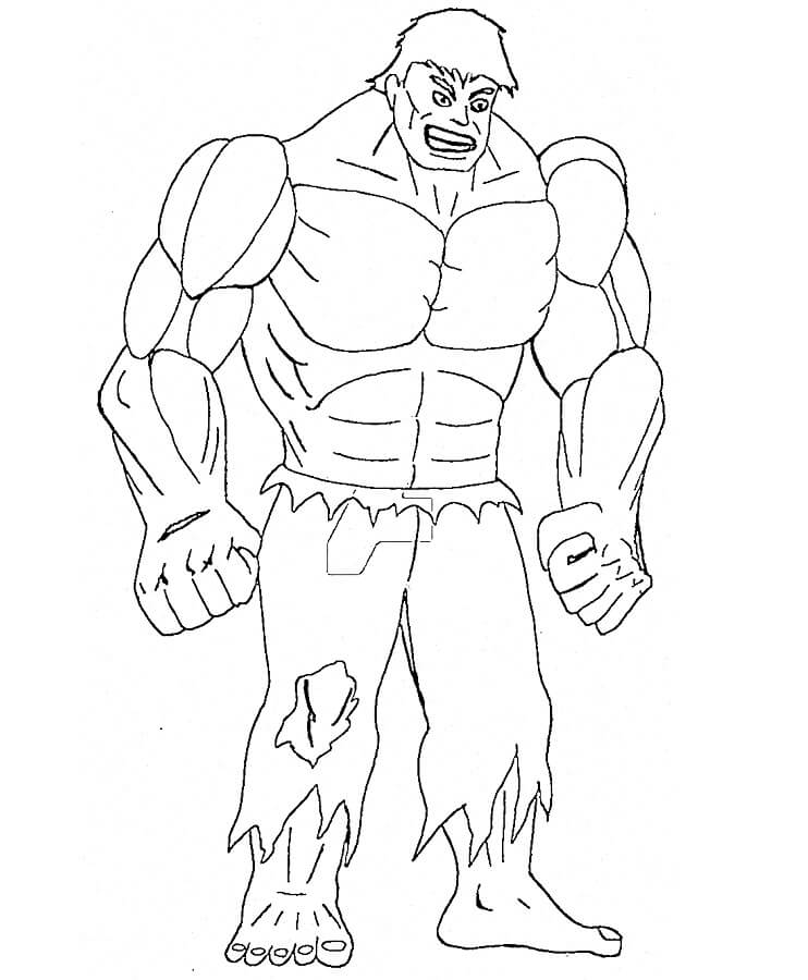 Afdrukbare Hulk afbeelding