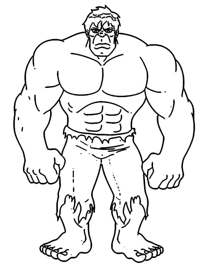 Afdrukbare Hulk voor kinderen
