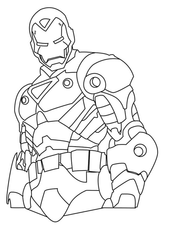 Afdrukbare Iron Man afbeelding