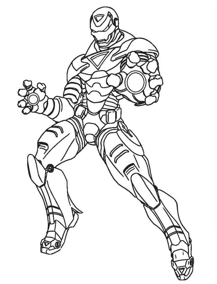 Afdrukbare Iron Man gratis