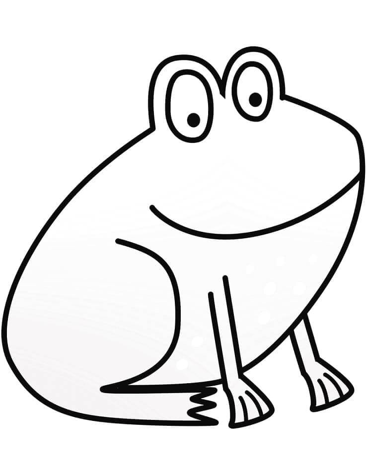 Afdrukbare Kikker Illustratie