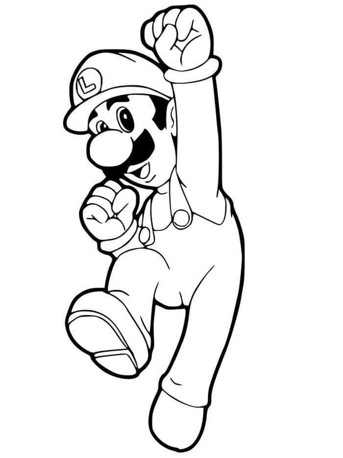 Afdrukbare Luigi afbeelding