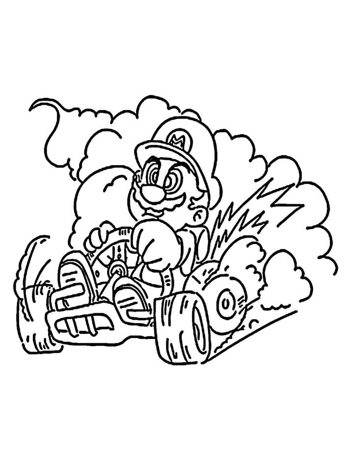 Afdrukbare Mario Kart afbeelding