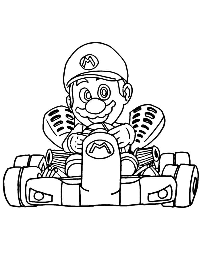 Afdrukbare Mario Kart gratis
