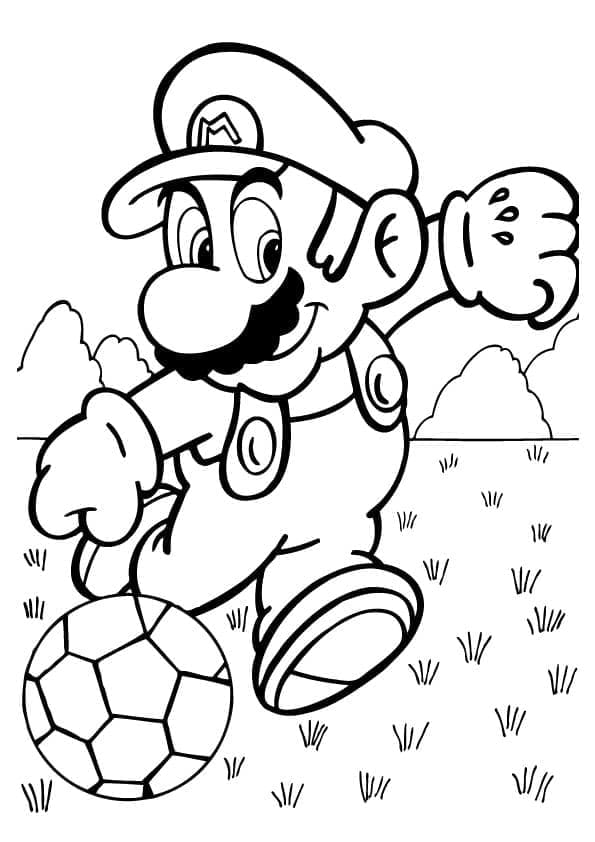 Afdrukbare Mario afbeelding