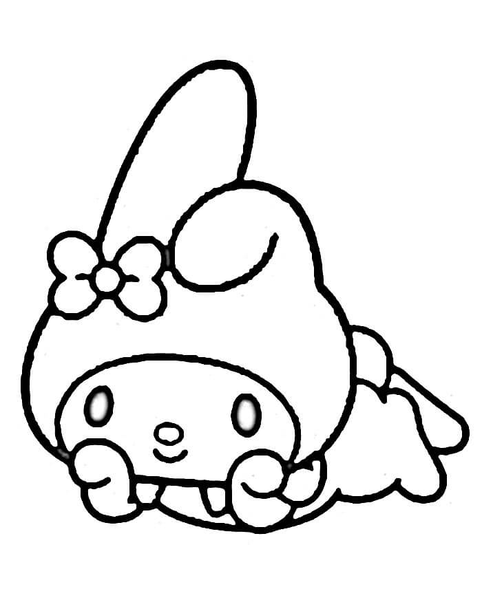 Afdrukbare My Melody Illustratie