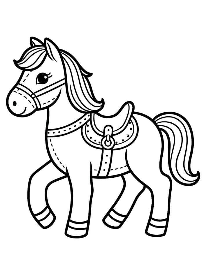 Afdrukbare Paard Illustratie