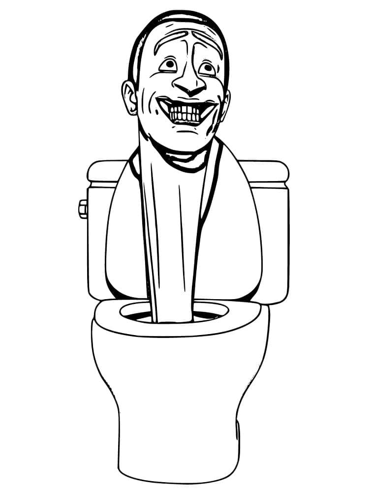 Afdrukbare Skibidi Toilet afbeelding
