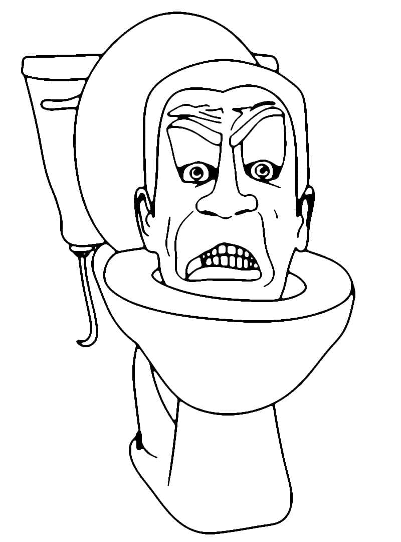 Afdrukbare Skibidi Toilet gratis