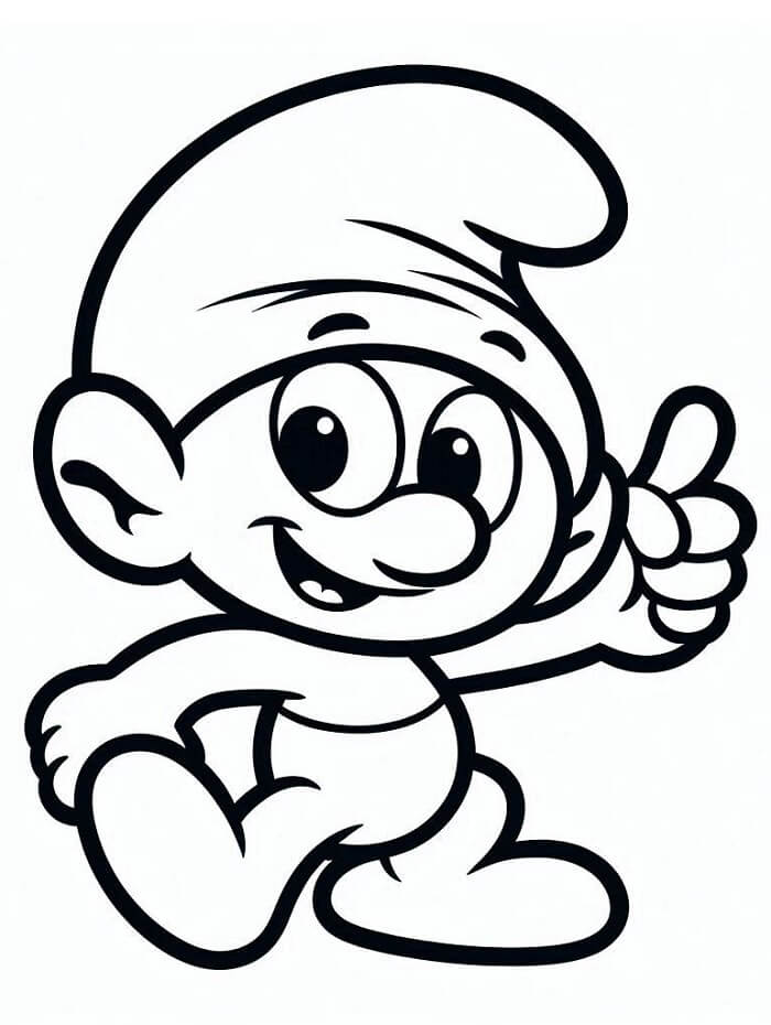 Afdrukbare Smurfen gratis