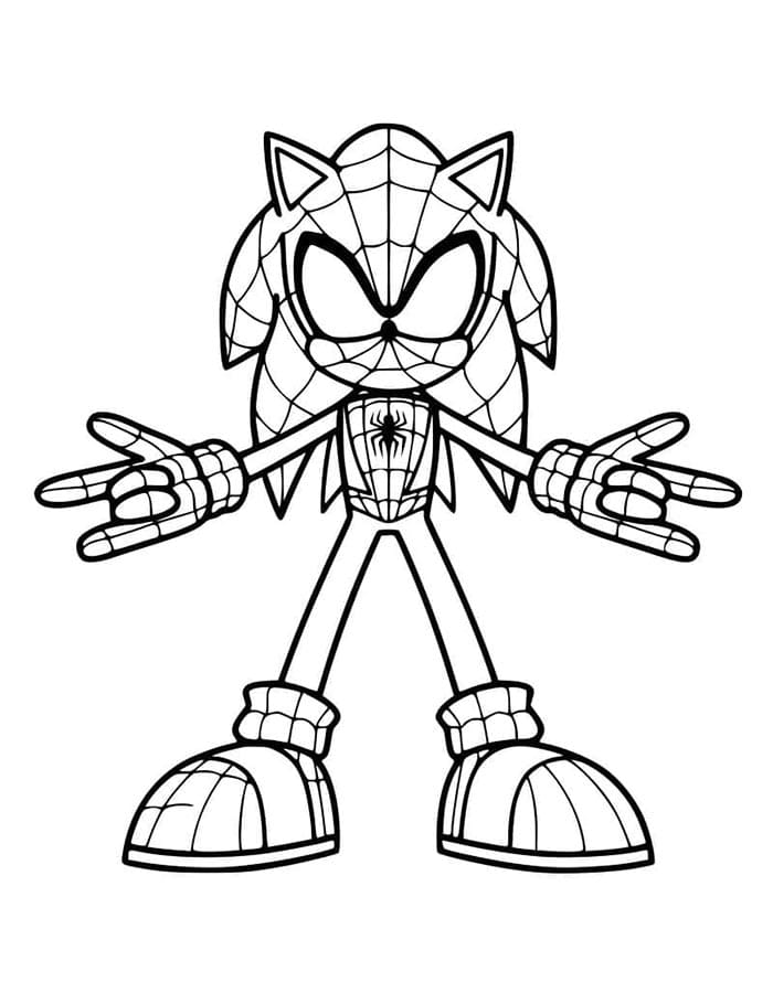 Afdrukbare Sonic afbeelding