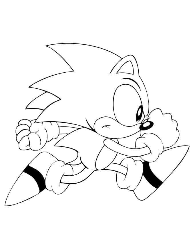 Afdrukbare Sonic gratis