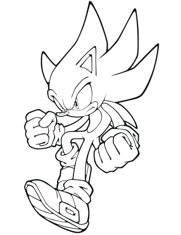 Afdrukbare Sonic voor kinderen