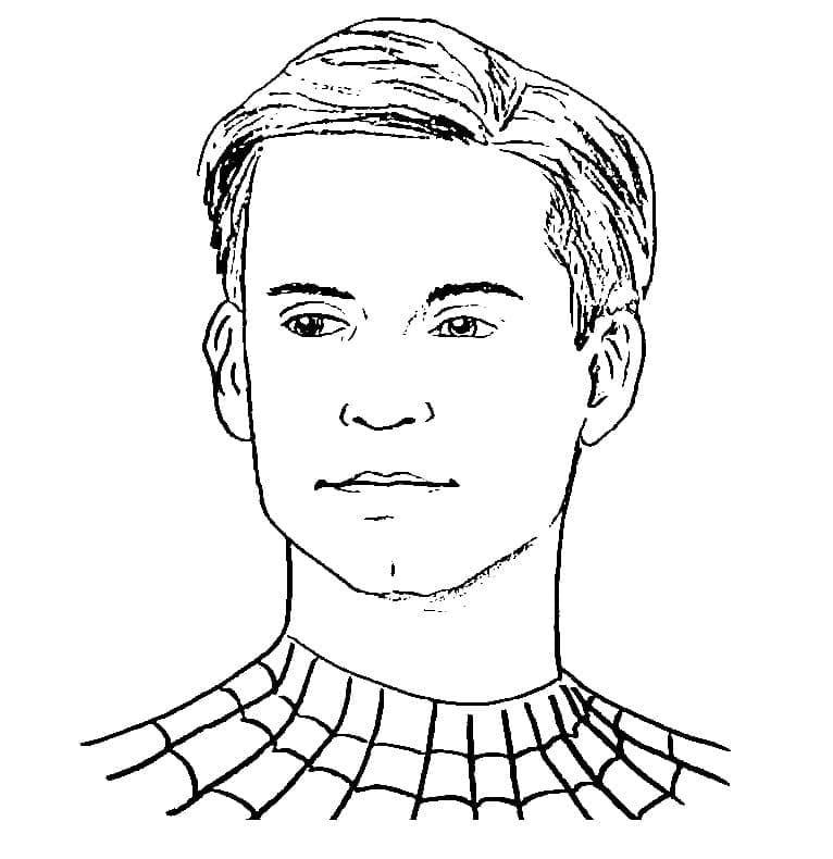Afdrukbare Spiderman voor kinderen