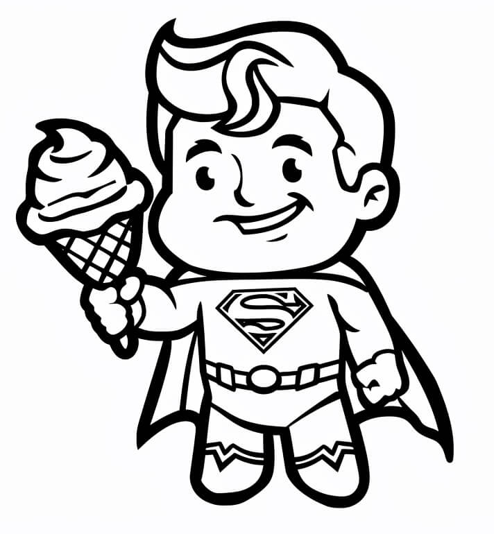 Afdrukbare Superman afbeelding