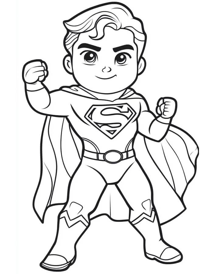 Afdrukbare Superman gratis