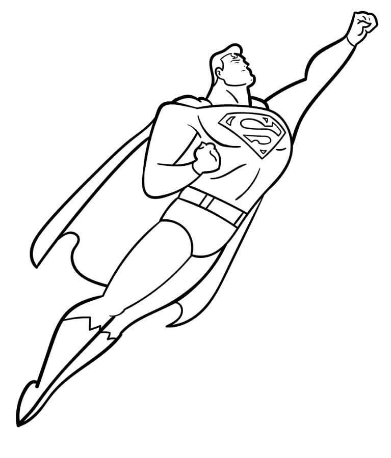 Afdrukbare Superman voor kinderen