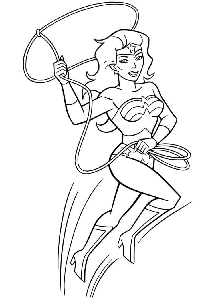 Afdrukbare Wonder Woman afbeelding