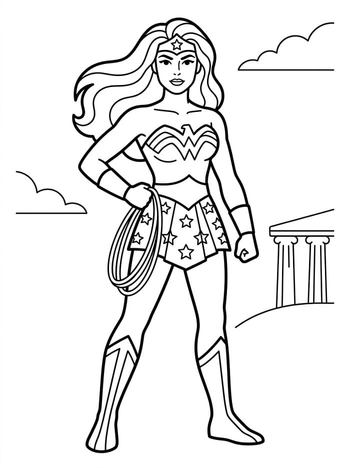 Afdrukbare Wonder Woman