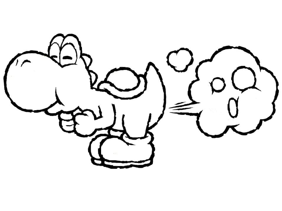 Afdrukbare Yoshi afbeelding