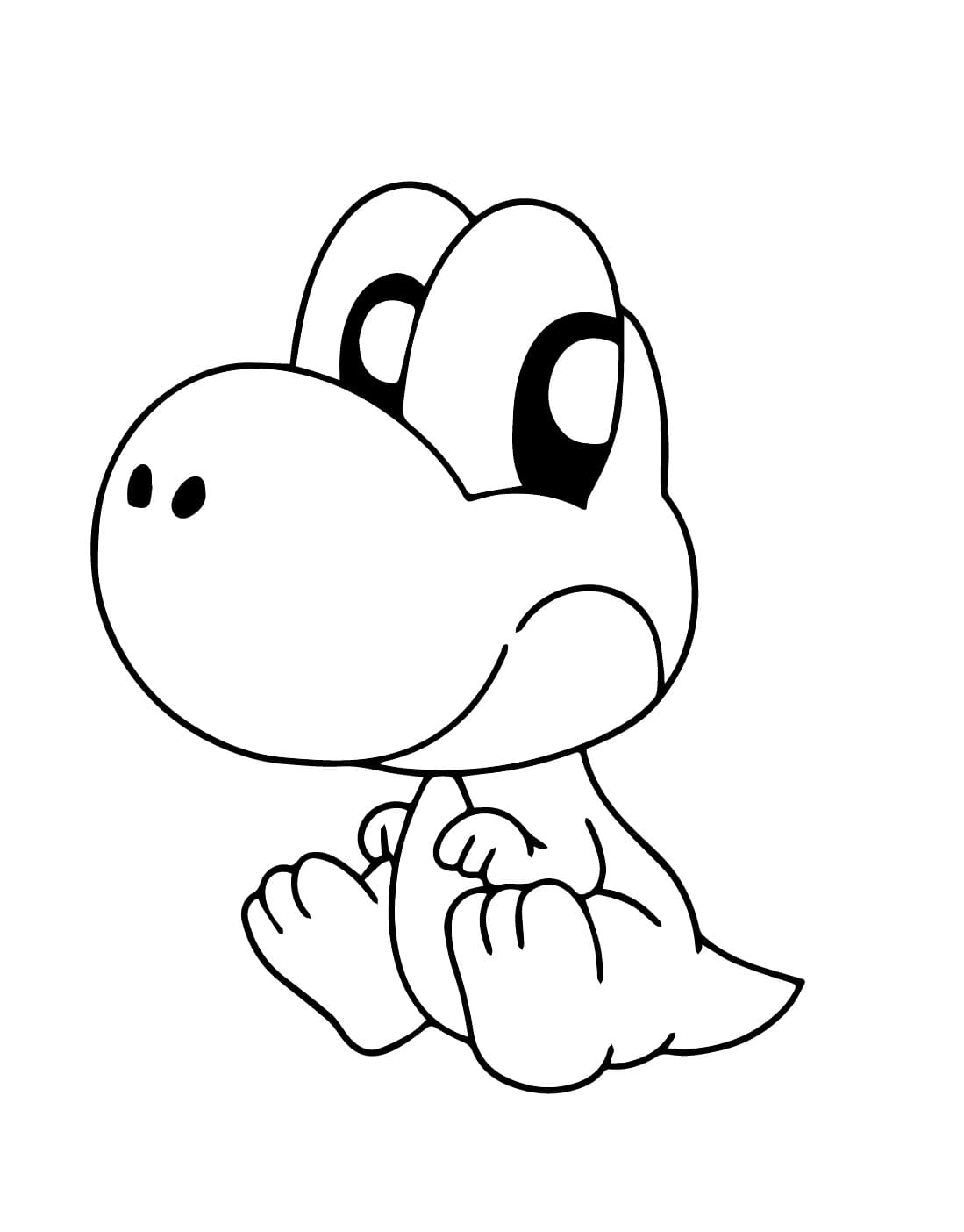 Afdrukbare Yoshi voor kinderen