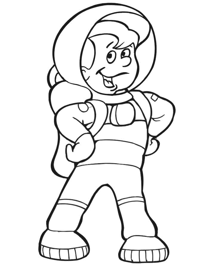 Afdrukbare astronaut afbeelding