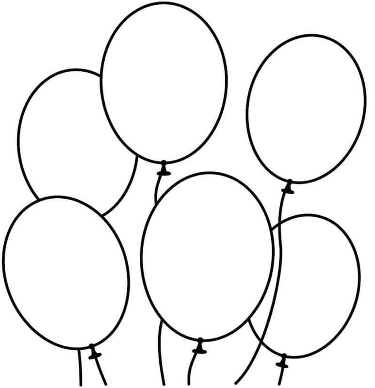 Afdrukbare ballon afbeelding