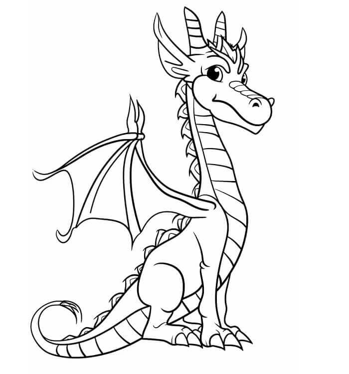 Afdrukbare draak