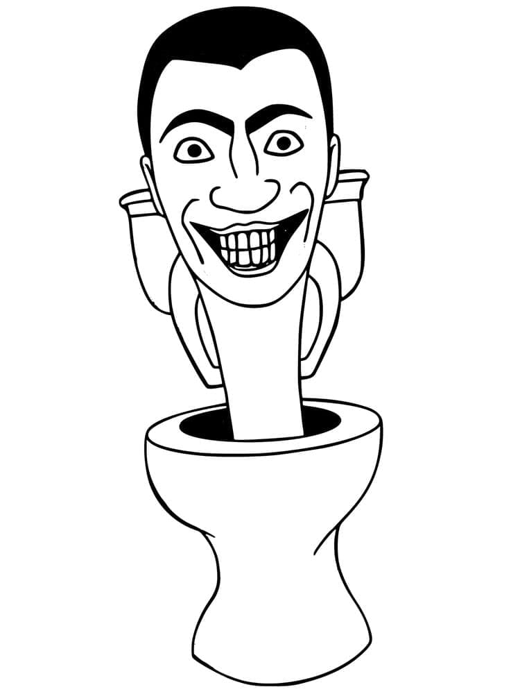 Afdrukbare gratis Skibidi Toilet