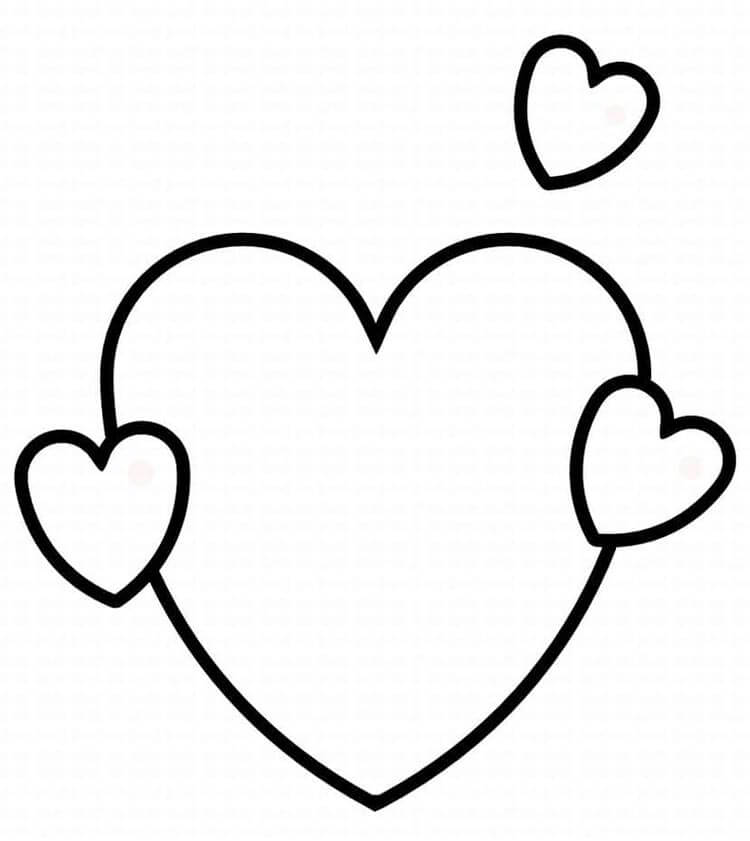 Afdrukbare hart afbeelding